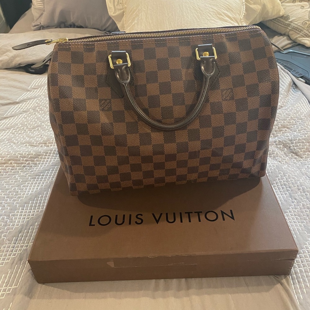 Louis Vuitton Speedy 30 Damier Ebene +Receipt